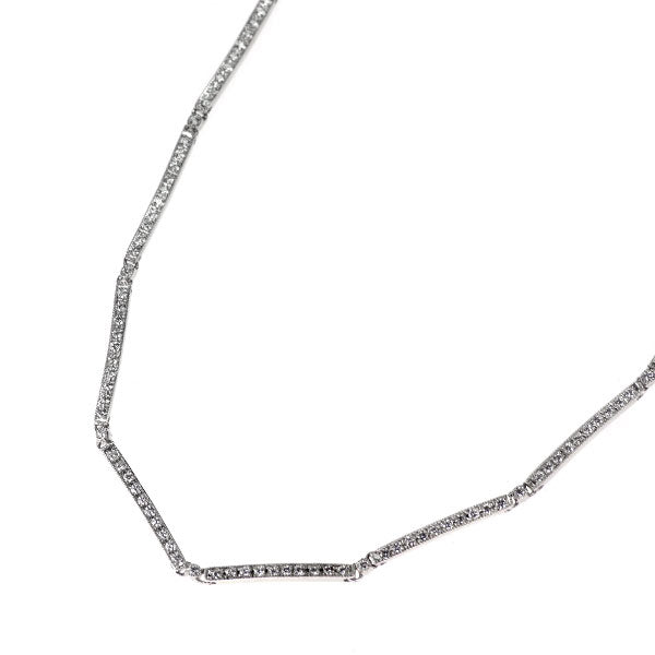 K18WG ダイヤモンド ネックレス 1.16ct