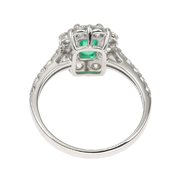 Pt900 エメラルド ダイヤモンド リング 0.687ct D1.00ct