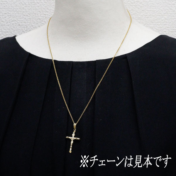 K18YG ペンダントトップ クロス