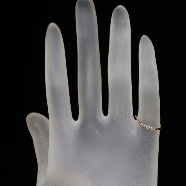 K10PG ダイヤモンド リング 0.05ct ピンキー