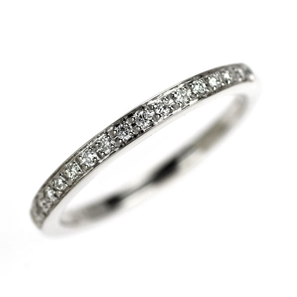 ポンテヴェキオ K18WG ダイヤモンド リング 0.08ct ハーフエタニティ