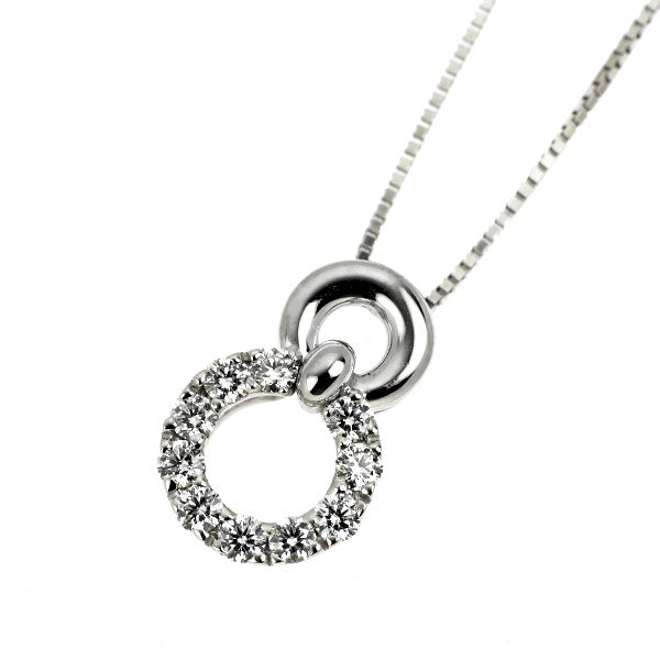ベリテ K18WG ダイヤモンド ペンダントネックレス 0.30ct