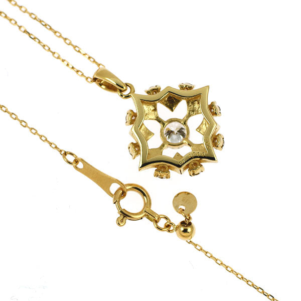 K18YG ダイヤモンド ペンダントネックレス 0.200ct D0.12ct