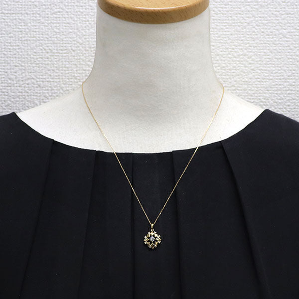 K18YG ダイヤモンド ペンダントネックレス 0.200ct D0.12ct
