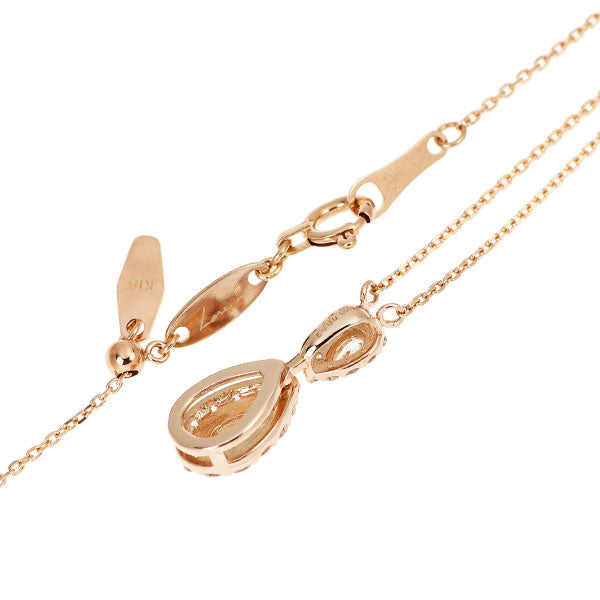 Love is/ラブイズ K18PG ダイヤモンド ペンダントネックレス 0.37ct リアン