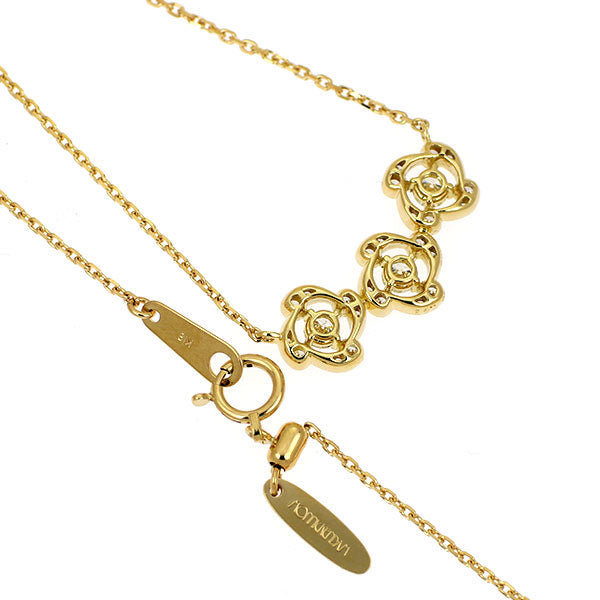 モニッケンダム K18YG ダイヤモンド  ペンダントネックレス 0.49ct イングリッシュローズ