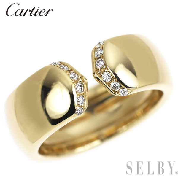 Cartier K18YG Diamond ring absolute No. 48