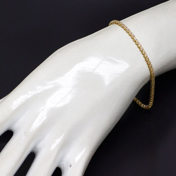 K18YG Diamond Bracelet 1.00ct Tennis