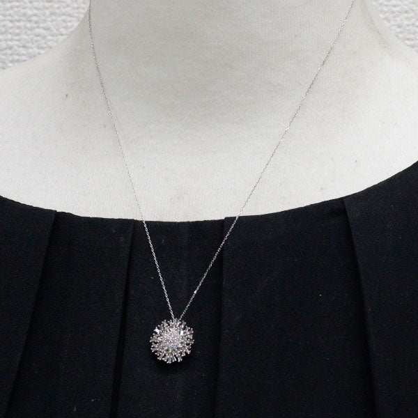GSTV K18WG ダイヤモンド ペンダントネックレス 0.45ct