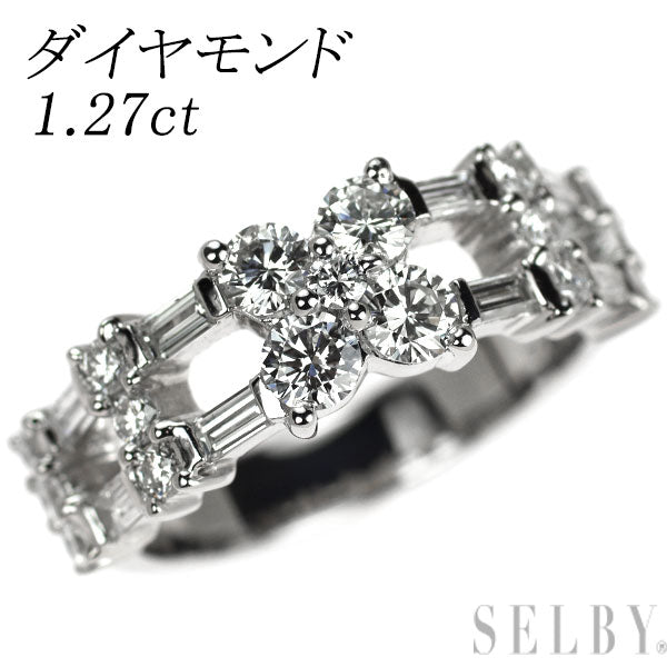 Pt900 ダイヤモンド リング 1.27ct