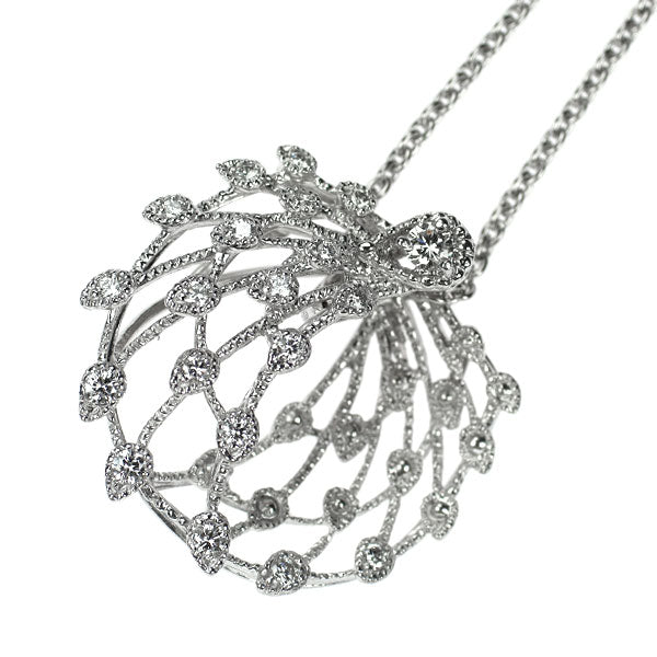 クイーン/平和堂貿易 Pt950 ダイヤモンド ペンダントネックレス 0.43ct