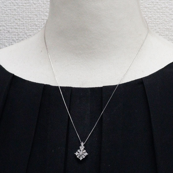 K18WG ダイヤモンド ペンダントネックレス 0.70ct
