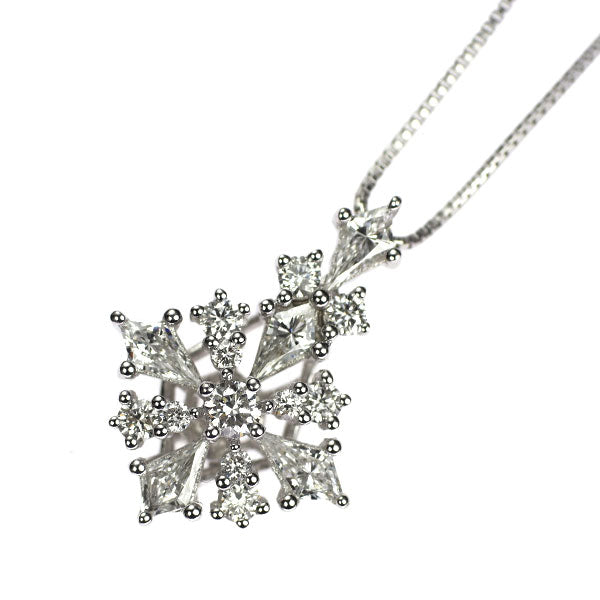 K18WG ダイヤモンド ペンダントネックレス 0.70ct