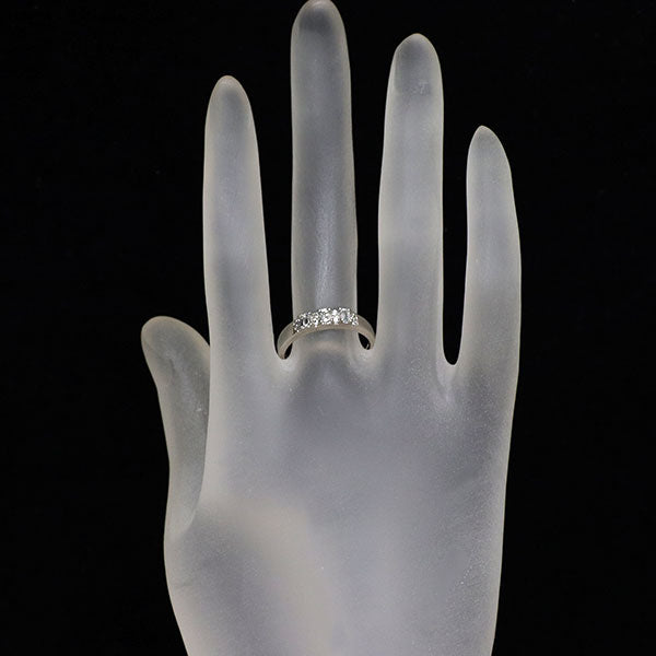 Pt999 クリスカット ラウンドブリリアントカット ダイヤモンド リング 0.35ct