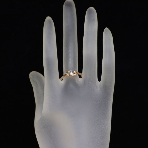 K18PG ローズカット ダイヤモンド リング 0.17ct