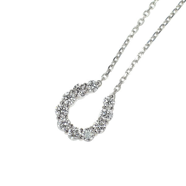ヴァンドーム青山 Pt950/ Pt850 ダイヤモンド ペンダントネックレス 0.23ct 馬蹄
