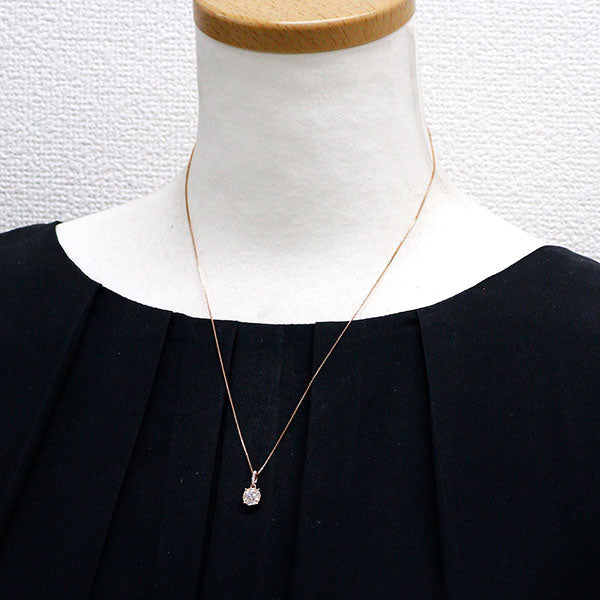 K18PG ダイヤモンド ペンダントネックレス 0.41ct