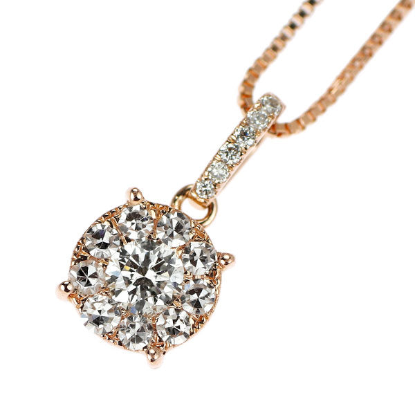 K18PG ダイヤモンド ペンダントネックレス 0.41ct