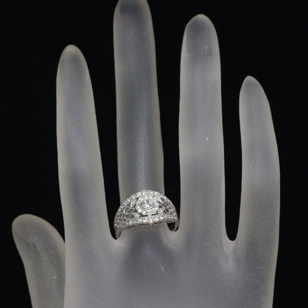 Pt950 ダイヤモンド リング 0.50ct フラワー