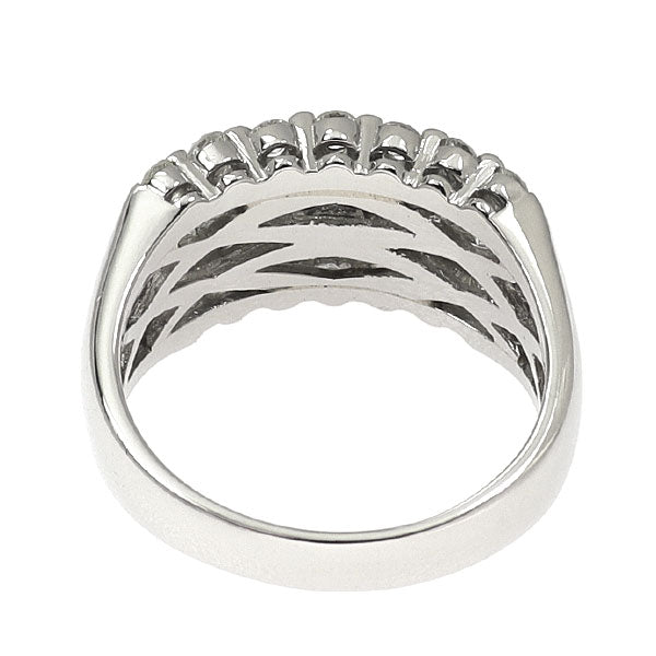 Pt900 プリンセス/ラウンドブリリアントカット リング 2.00ct