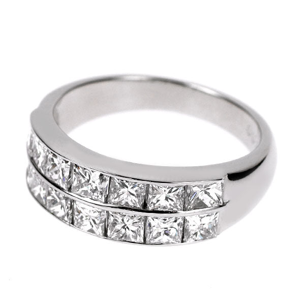 Pt900 プリンセスカット ダイヤモンド リング 2.00ct