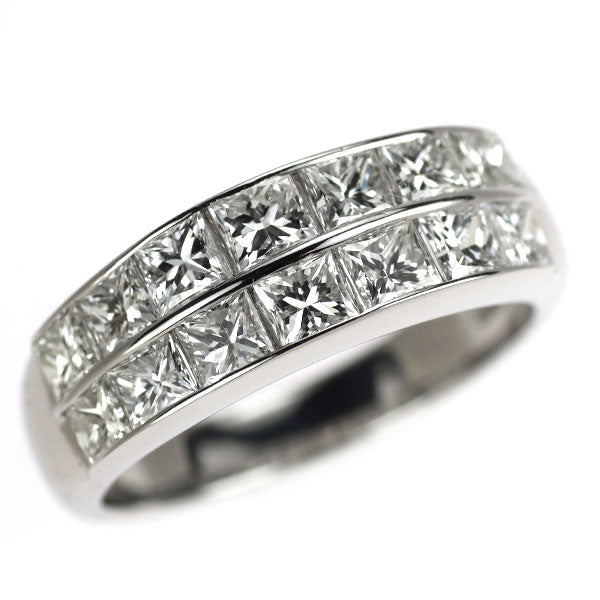 Pt900 プリンセスカット ダイヤモンド リング 2.00ct