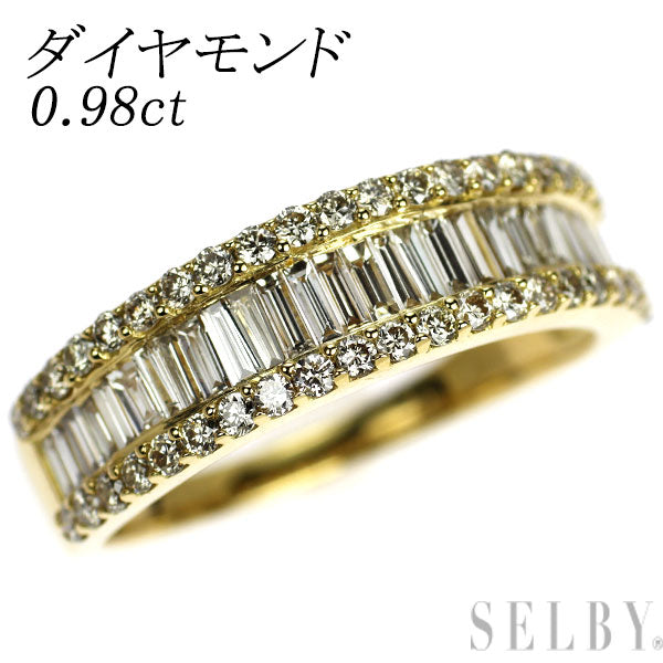 K18YG ダイヤモンド リング 0.98ct