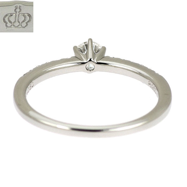 ロイヤルアッシャー Pt950 ダイヤモンド リング 0.22ct D0.08ct