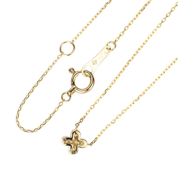 フェスタリア K18YG ダイヤモンド ペンダントネックレス 0.08ct フラワー