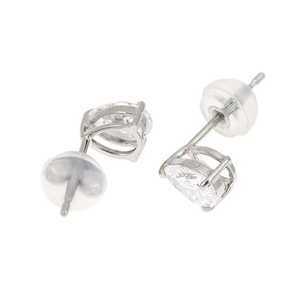 新品 Pt950/ Pt900 ペアシェイプ ダイヤモンド ピアス 0.64ct D IF EX/VG スタッド【エスコレ】