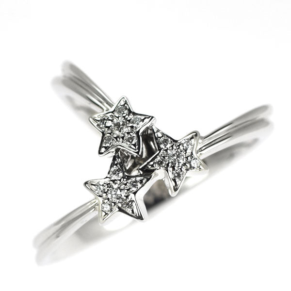 カラッチ K18WG ダイヤモンド リング 0.10ct