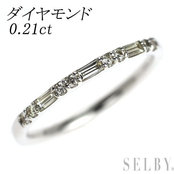 K18WG ダイヤモンド リング 0.21ct