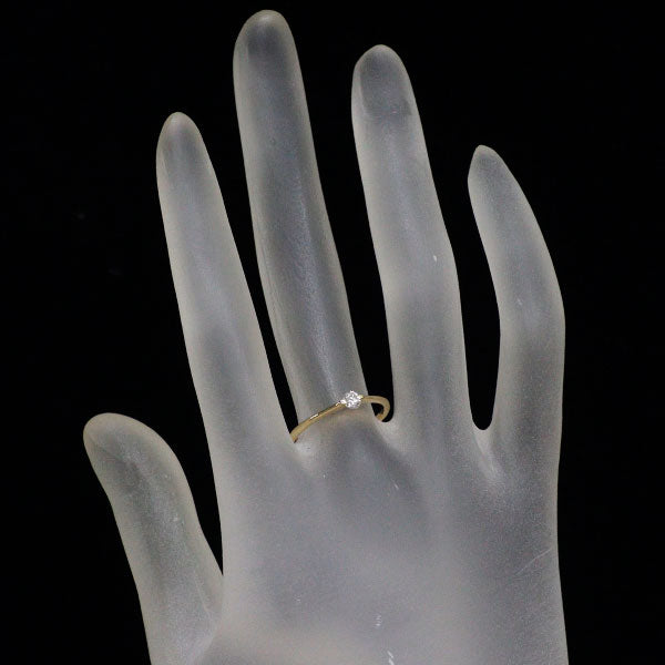 K18YG ダイヤモンド リング 0.13ct