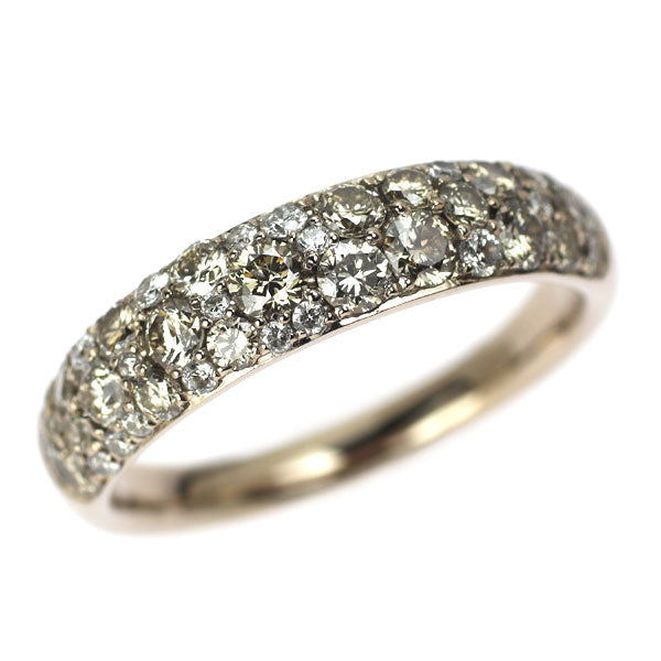 K18CG Diamond Ring 0.80ct Pave