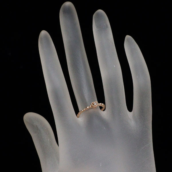 K10PG ダイヤモンド リング 0.03ct ハート