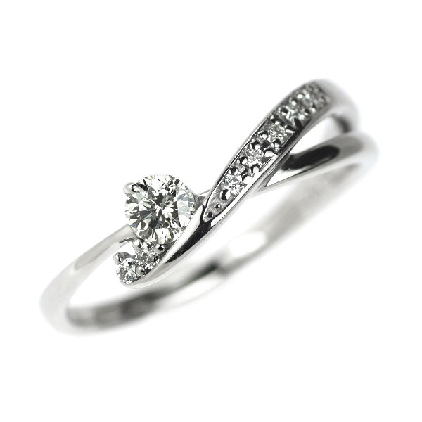 Pt900 ダイヤモンド リング 0.18ct