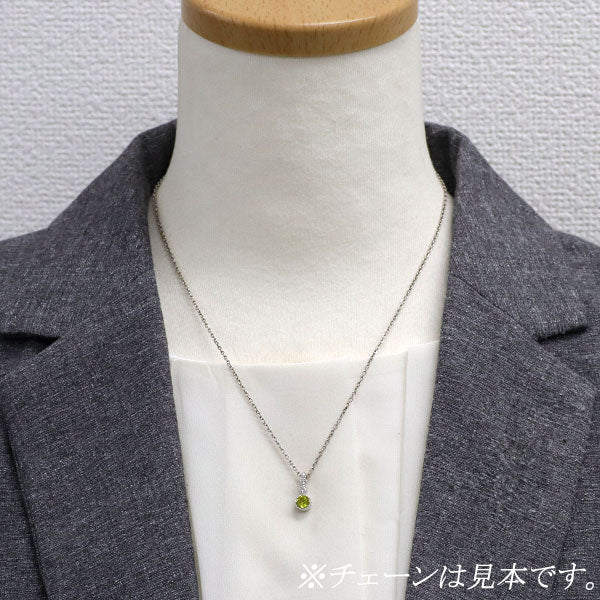 Pt900 スフェーン ダイヤモンド ペンダントトップ 0.39ct D0.06ct