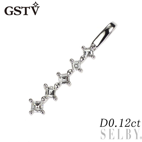 GSTV Pt950 ダイヤモンド ペンダントトップ 0.12ct