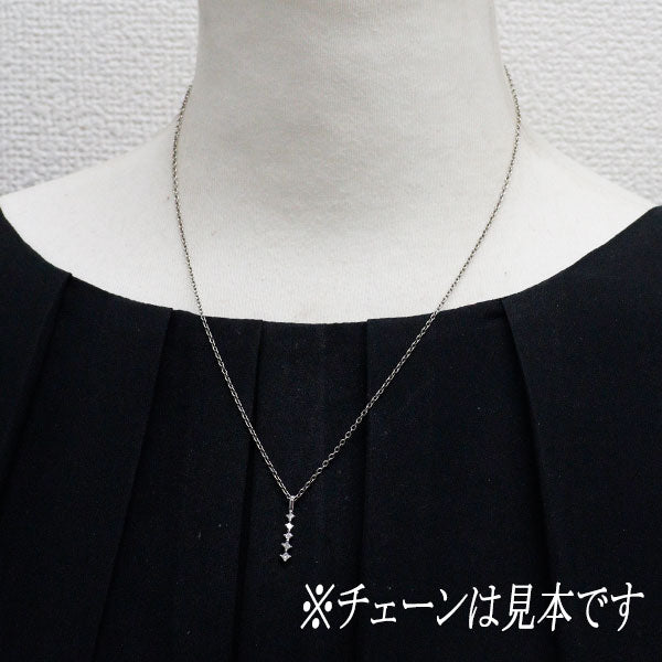GSTV Pt950 ダイヤモンド ペンダントトップ 0.12ct