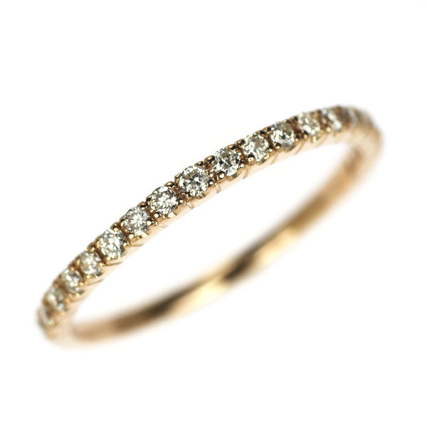 K18PG ダイヤモンド リング 0.20ct ハーフエタニティ