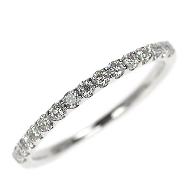 K18WG ダイヤモンド リング 0.30ct ハーフエタニティ