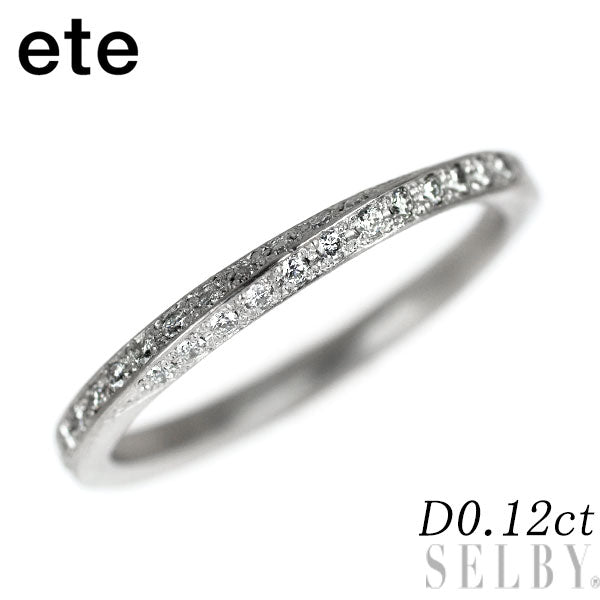ete Pt900 ダイヤモンド リング 0.12ct