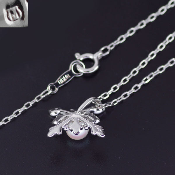 MIKIMOTO K18WG Akoya pearl pendant necklace diameter approx. 4.6mm