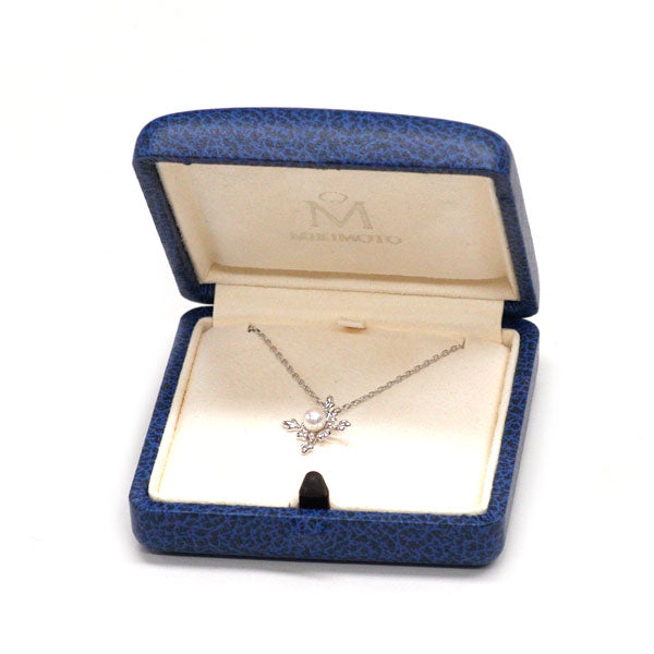 MIKIMOTO K18WG Akoya pearl pendant necklace diameter approx. 4.6mm