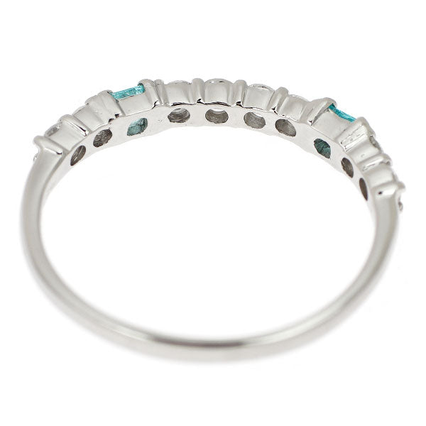 Pt900 パライバトルマリン ダイヤモンド リング 0.17ct D0.41ct