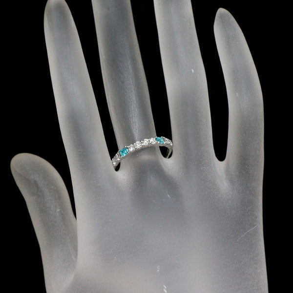 Pt900 パライバトルマリン ダイヤモンド リング 0.17ct D0.41ct