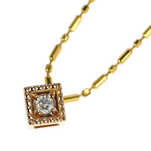 アガット/agete K18PG/YG ダイヤモンド ペンダントネックレス 0.03ct