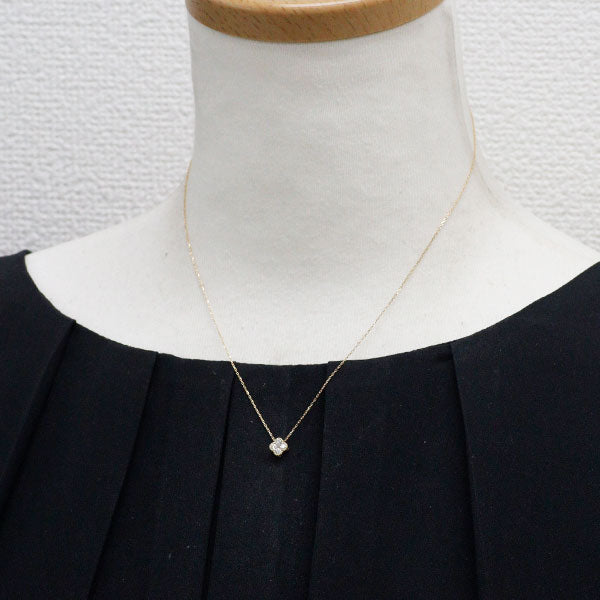 Ponte Vecchio K18YG Diamond Pendant Necklace 0.15ct