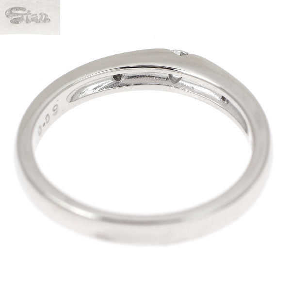 スタージュエリー K18WG ダイヤモンド リング 0.09ct