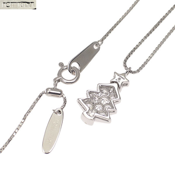 Monikkendam K18WG Diamond Pendant Necklace 0.26ct Christmas Tree